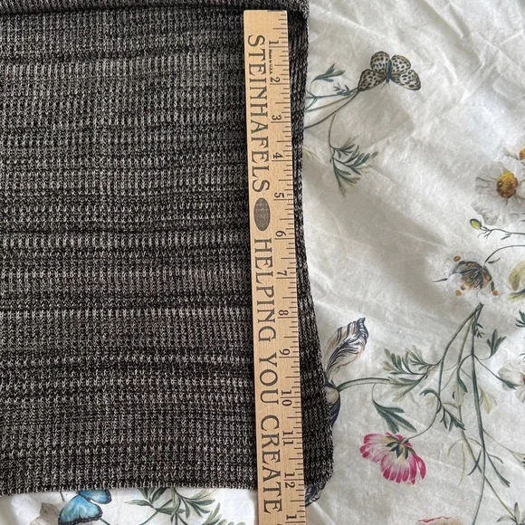 Eileen Fisher Black and Cream Knit Cardigan - Picture 7 of 7